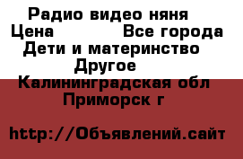 Радио видео няня  › Цена ­ 4 500 - Все города Дети и материнство » Другое   . Калининградская обл.,Приморск г.